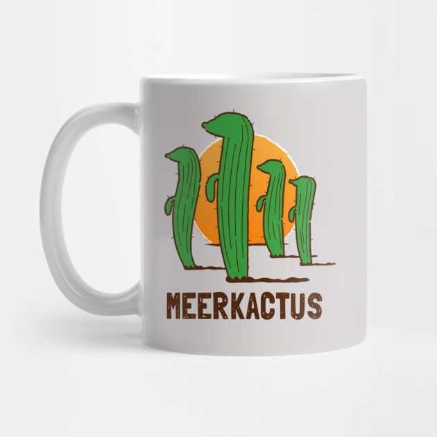 Funny Cactus Meerkats Pun - Meerkactus by propellerhead